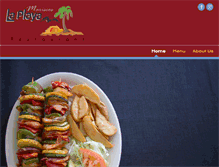 Tablet Screenshot of mariscoslaplayarestaurant.com